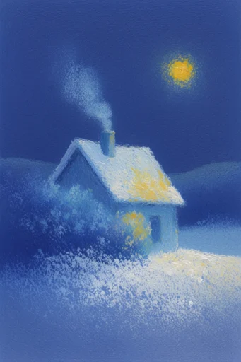 Cobalt Ethereal Minimalism style reference image — ethereal soft focus