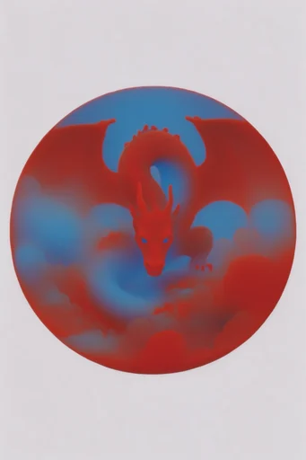 Chromatic Thermal Surrealism style reference image — organic surrealist forms