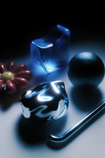 Midnight Cobalt Noir style reference image — high-contrast chiaroscuro
