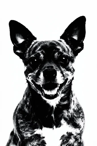Gritty Monochromatic Punk style reference image — stark monochrome
