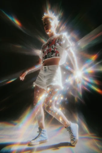 Prismatic Nocturnal Glamour moodboard — generate AI images in this style