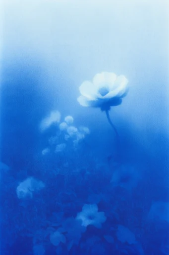 Ethereal Grain Minimalism style reference image — tactile paper aesthetic