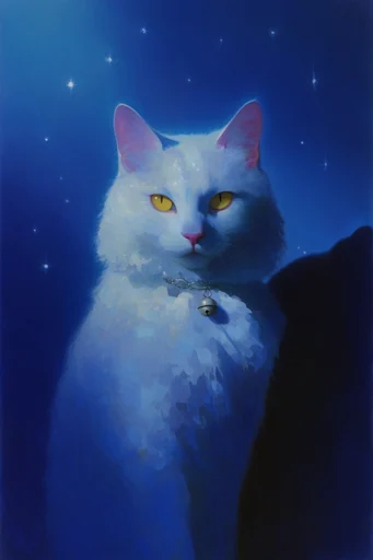 Luminous Nocturnal Dreamscapes style reference image — surreal cosmic scale