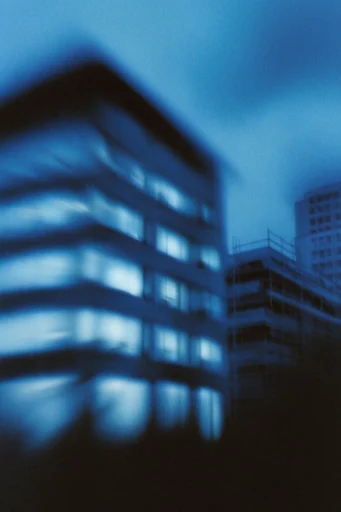 Spectral Indigo Noir style reference image — deep indigo and cobalt palette