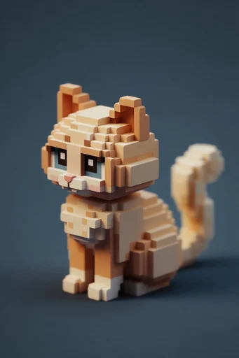 Cozy Isometric Voxel style reference image — clean solid background