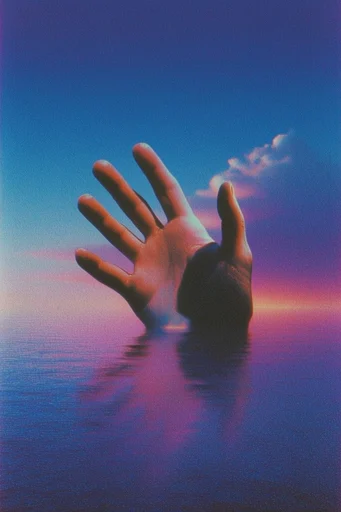 Nostalgic Twilight Surrealism style reference image — twilight color gradient