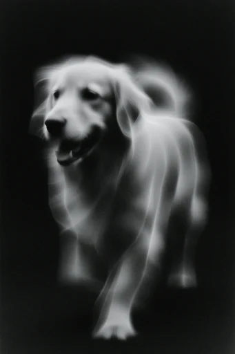 Avant-Garde Darkroom Noir style reference image — halftone texture