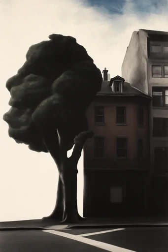 Sculptural Chiaroscuro Minimalism style reference image — high-contrast chiaroscuro