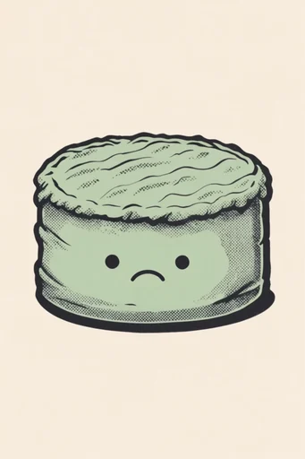 Vintage Graphic Mascotry style reference image — risograph aesthetic