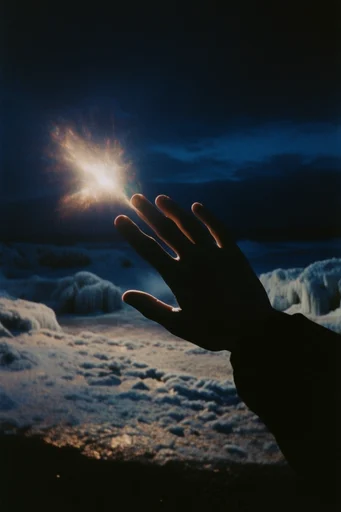 Ethereal Nocturnal Luminance style reference image — dramatic silhouette