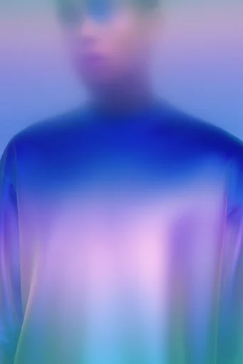 Refracted Neon Minimalism style reference image — chromatic dispersion