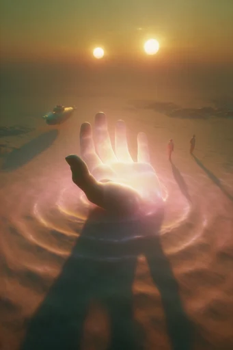 Amber Surrealist Horizons style reference image — colossal surrealism