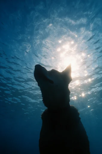 Luminous Abyssal Silhouette style reference image — ethereal aquatic atmosphere