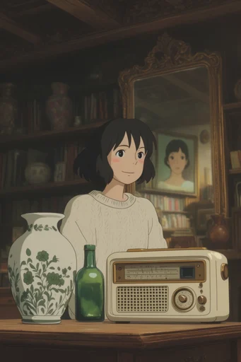 Nostalgic Cel Animation style reference image — soft diffused lighting