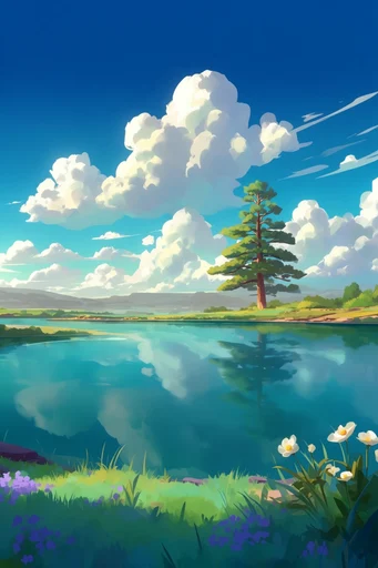 Vibrant Anime Escapism style reference image — stylized digital art
