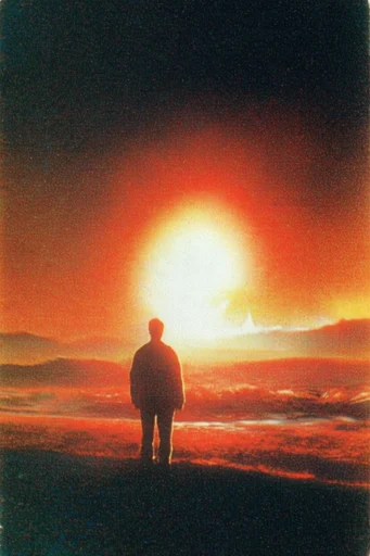 Analog Apocalyptic Radiance moodboard — generate AI images in this style