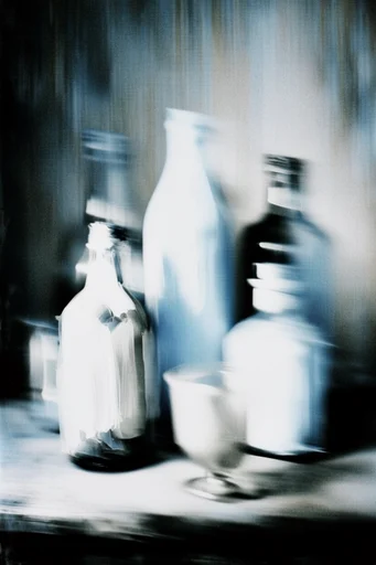 Kinetic Indigo Noir style reference image — motion blur