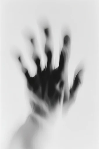 Haunting Liminal Monochrome style reference image — motion blur