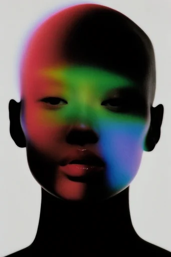 Ethereal Thermal Aura style reference image — chromatic gradient silhouette