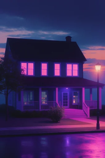 Ethereal Neon Noir style reference image — neon noir atmosphere
