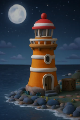 Tactile Whimsical Stop-Motion style reference image — shallow depth of field