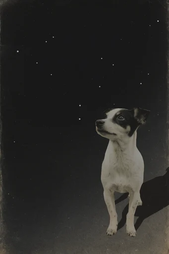 Spectral Cosmic Noir style reference image — retro airbrush illustration