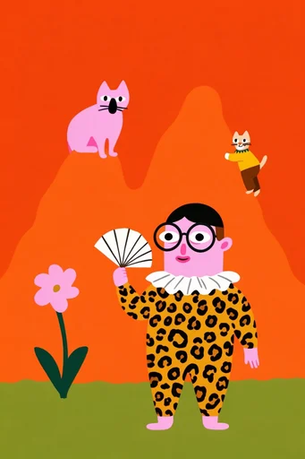 Midcentury Mod Surrealist style reference image — mid-century modern illustration