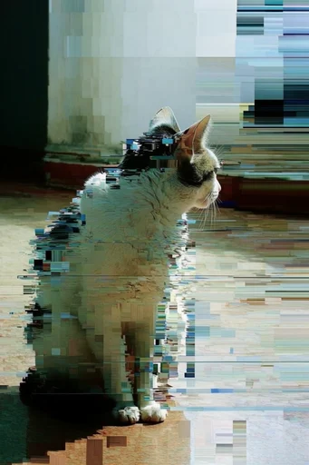 Corrupted Digital Realism style reference image — corrupted realism