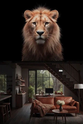 Dramatic Chiaroscuro Realism style AI image example 4
