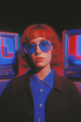 Analog CRT Glitchcore moodboard — generate AI images in this style