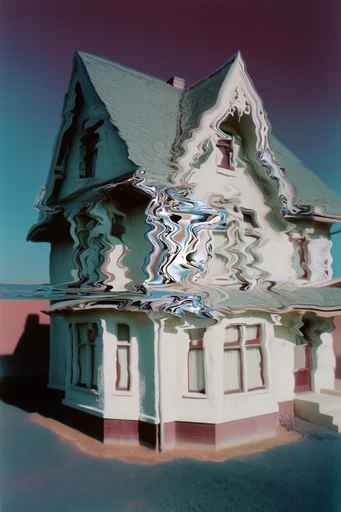 Surreal Digital Disintegration style AI image example 4