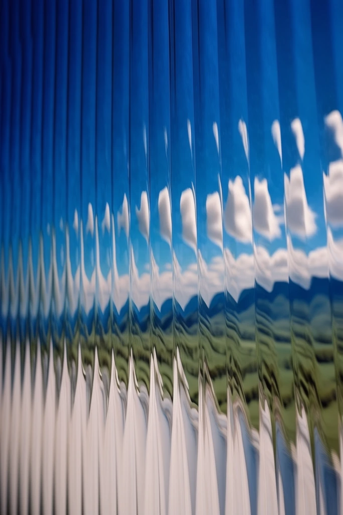 Fragmented Optical Surrealism style AI image example 2