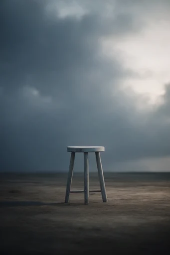 Cinematic Surreal Solitude style reference image — overcast moody atmosphere