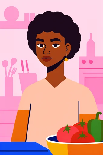 Bold Graphic Vector Pop style reference image — geometric character design