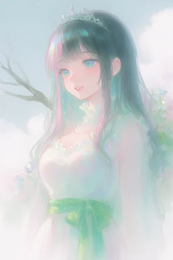 Ethereal Pastel Sketchbook style reference image — high-key lighting