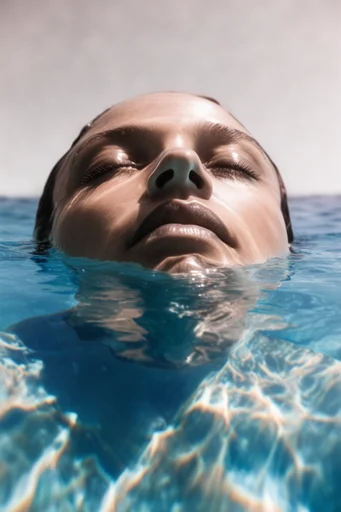 Luminous Submerged Distortion moodboard — generate AI images in this style