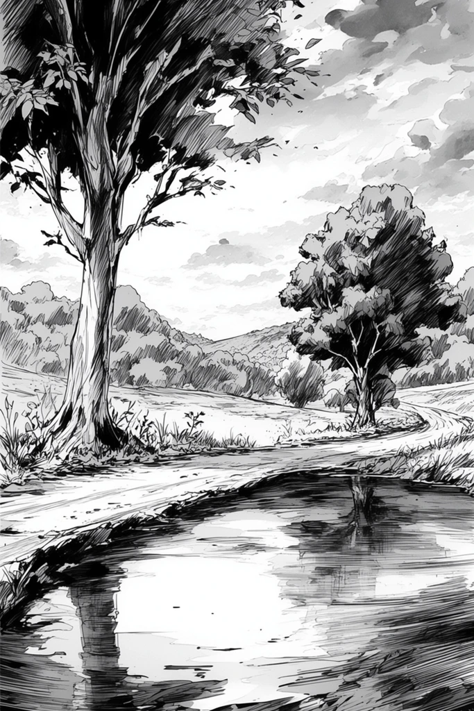 Visceral Ink Manga style AI image example 2