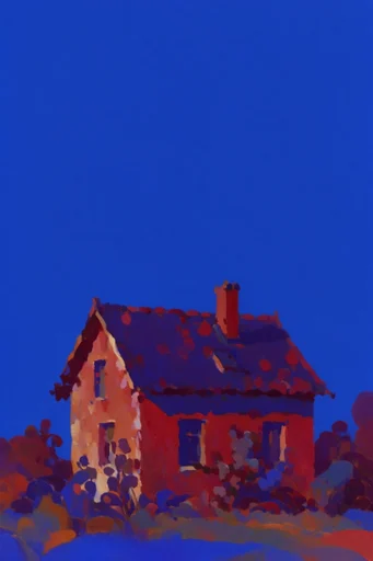 Cobalt Botanical Fauvism style AI image example 4