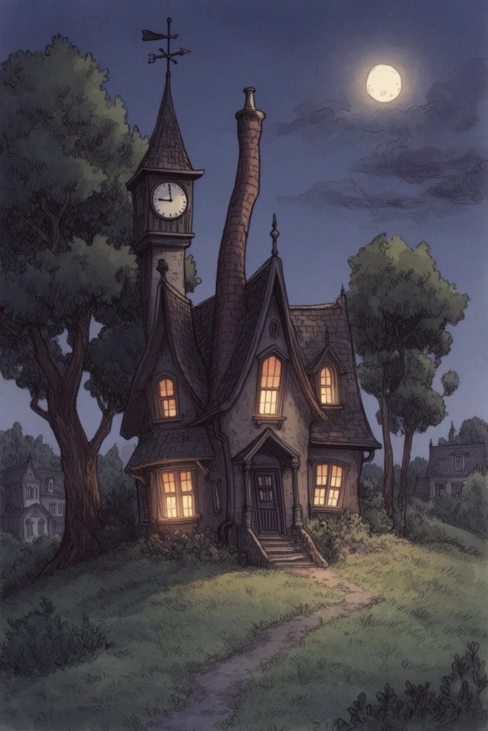 Whimsical Storybook Illustration style AI image example 2