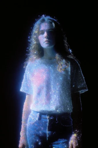 Luminous Cosmic Nostalgia moodboard — generate AI images in this style