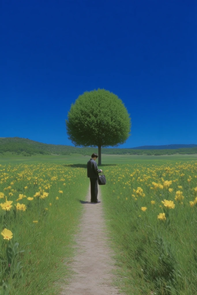 Hyper-Saturated Surreal Pastoralism style AI image example 1