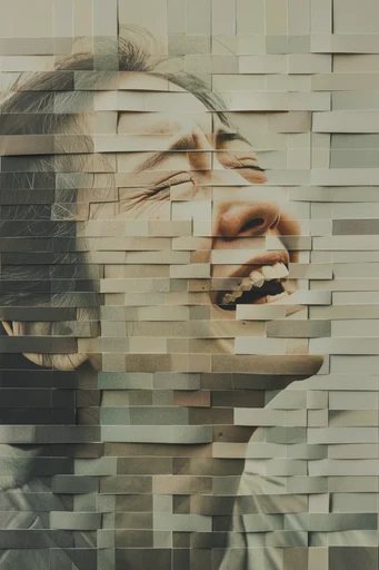 Deconstructed Analog Montage moodboard — generate AI images in this style