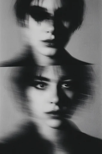 Kinetic Noir Abstraction style reference image — shutter drag