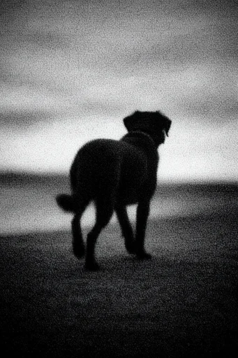 Granular Analog Noir style reference image — liminal space