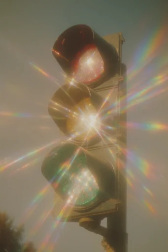 Prismatic Sunlit Nostalgia style reference image — prismatic light refraction