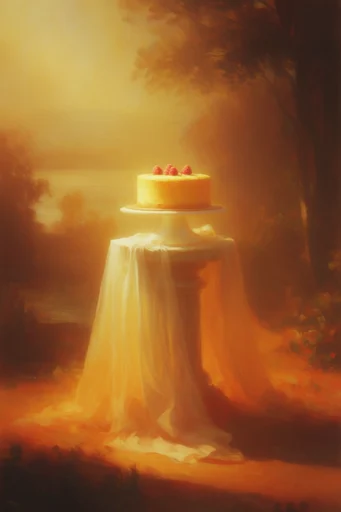Amber Atmospheric Grandeur style reference image — sepia-toned palette