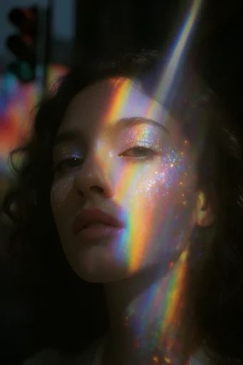 Spectral Prismatic Etherealism style reference image — prismatic light leaks