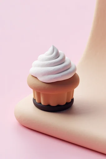 Whimsical Tactile 3D style reference image — tactile matte texture