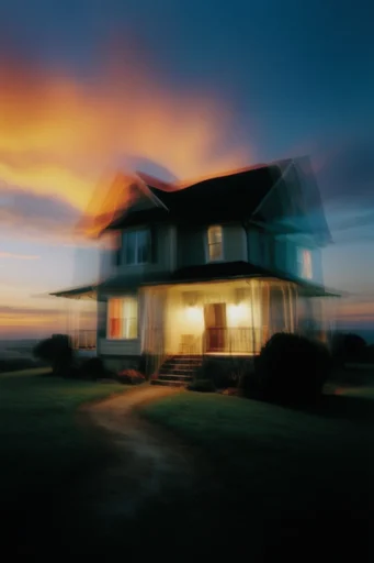Ethereal Twilight Nostalgia style reference image — motion blur