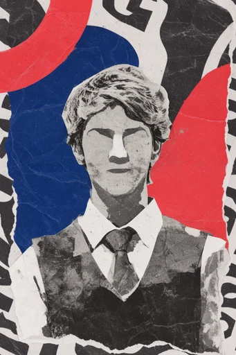 Constructivist Punk Collage moodboard — generate AI images in this style